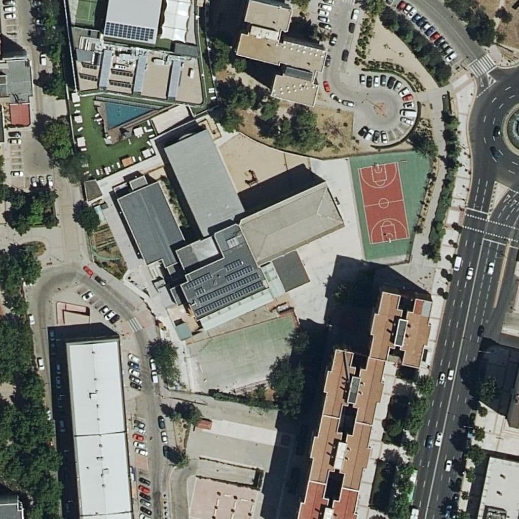Aerial view of the grounds of Altamira