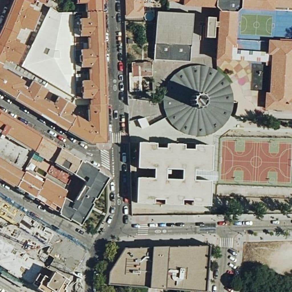 Aerial view of the grounds of Antonio Machado