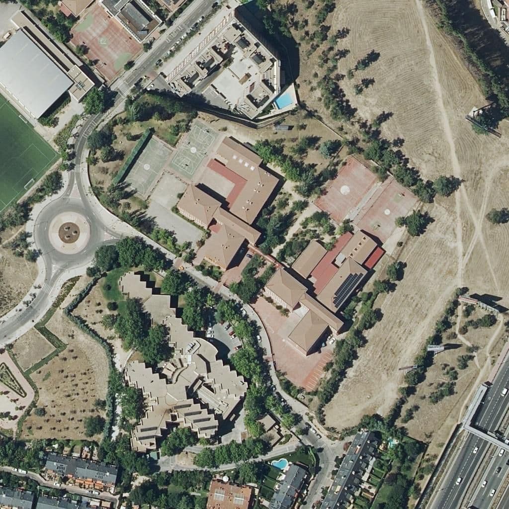 Aerial view of the grounds of Severo Ochoa