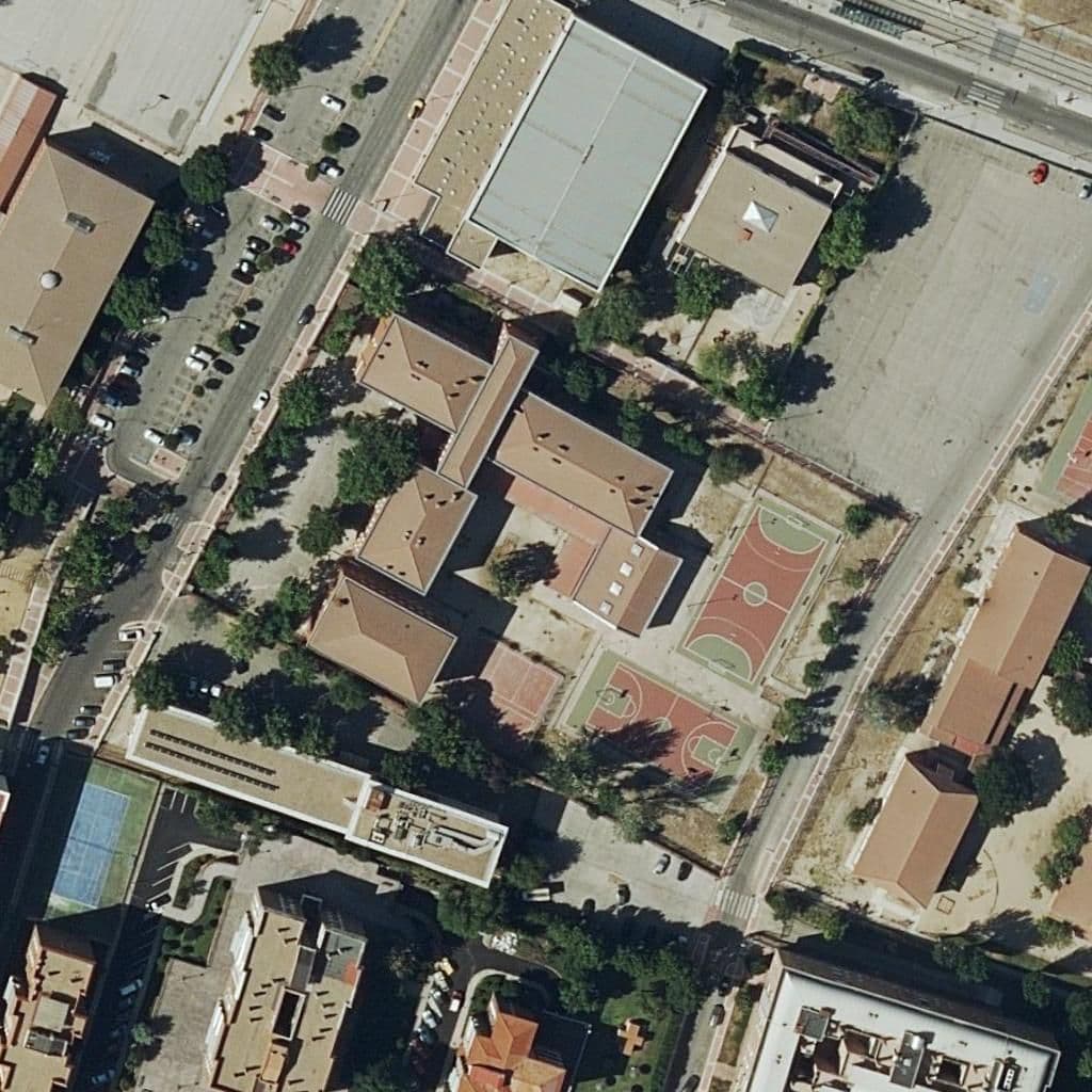 Aerial view of the grounds of Manuel Elkin Patarroyo