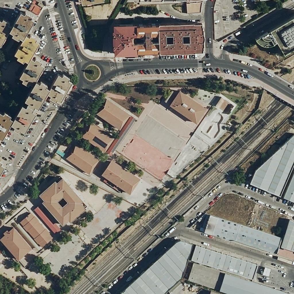 Aerial view of the grounds of Valle Inclan