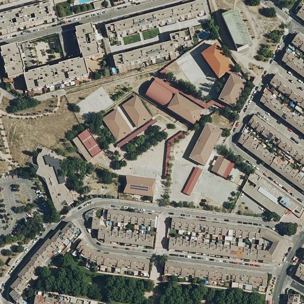 Aerial view of the grounds of Julian Besteiro
