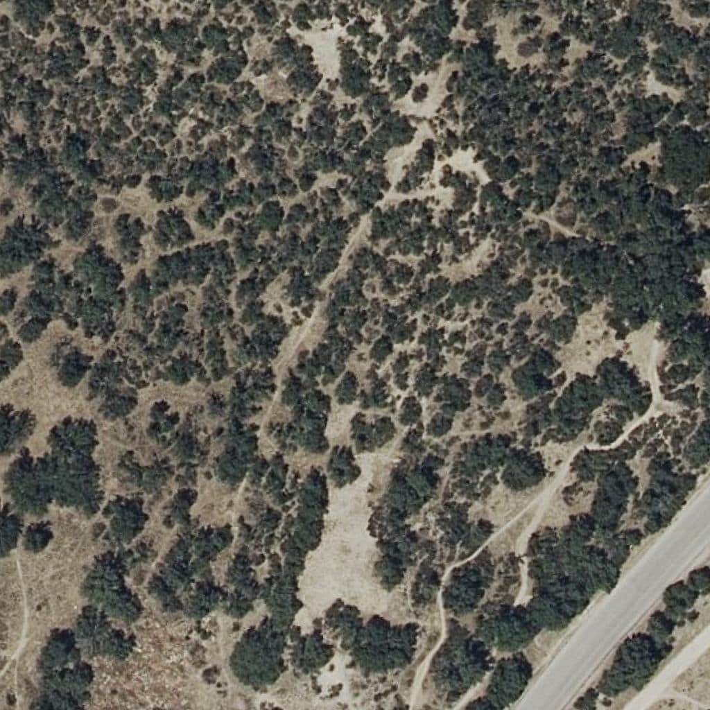 Aerial view of the grounds of La Quinta