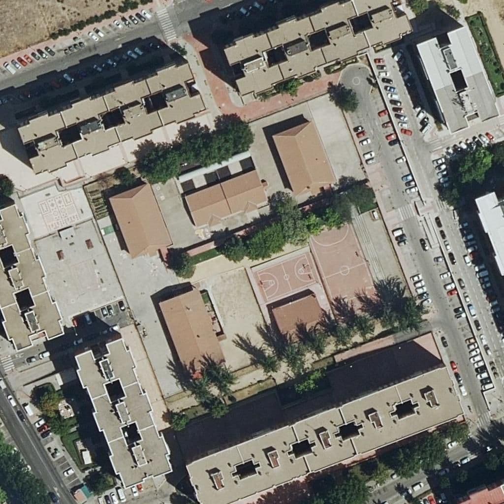 Aerial view of the grounds of Enrique Tierno Galvan