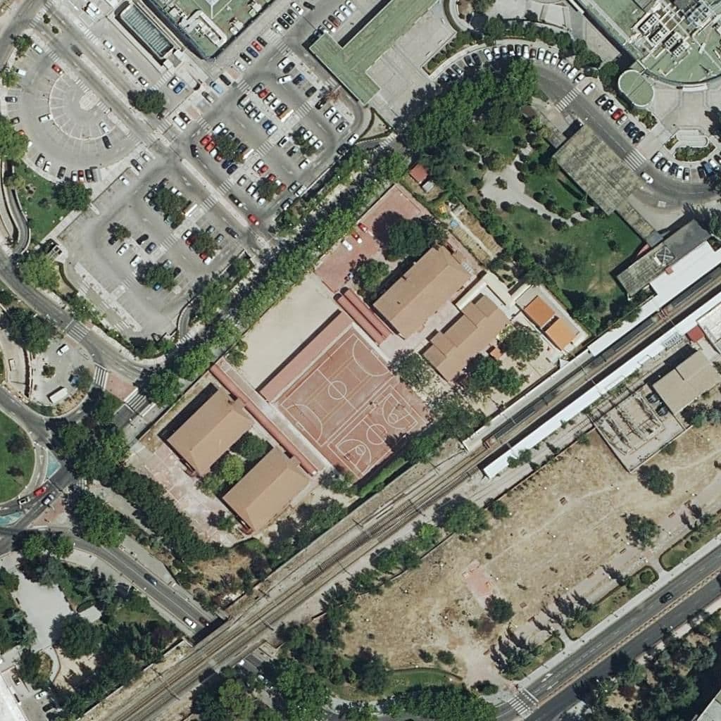 Aerial view of the grounds of Josefina Aldecoa
