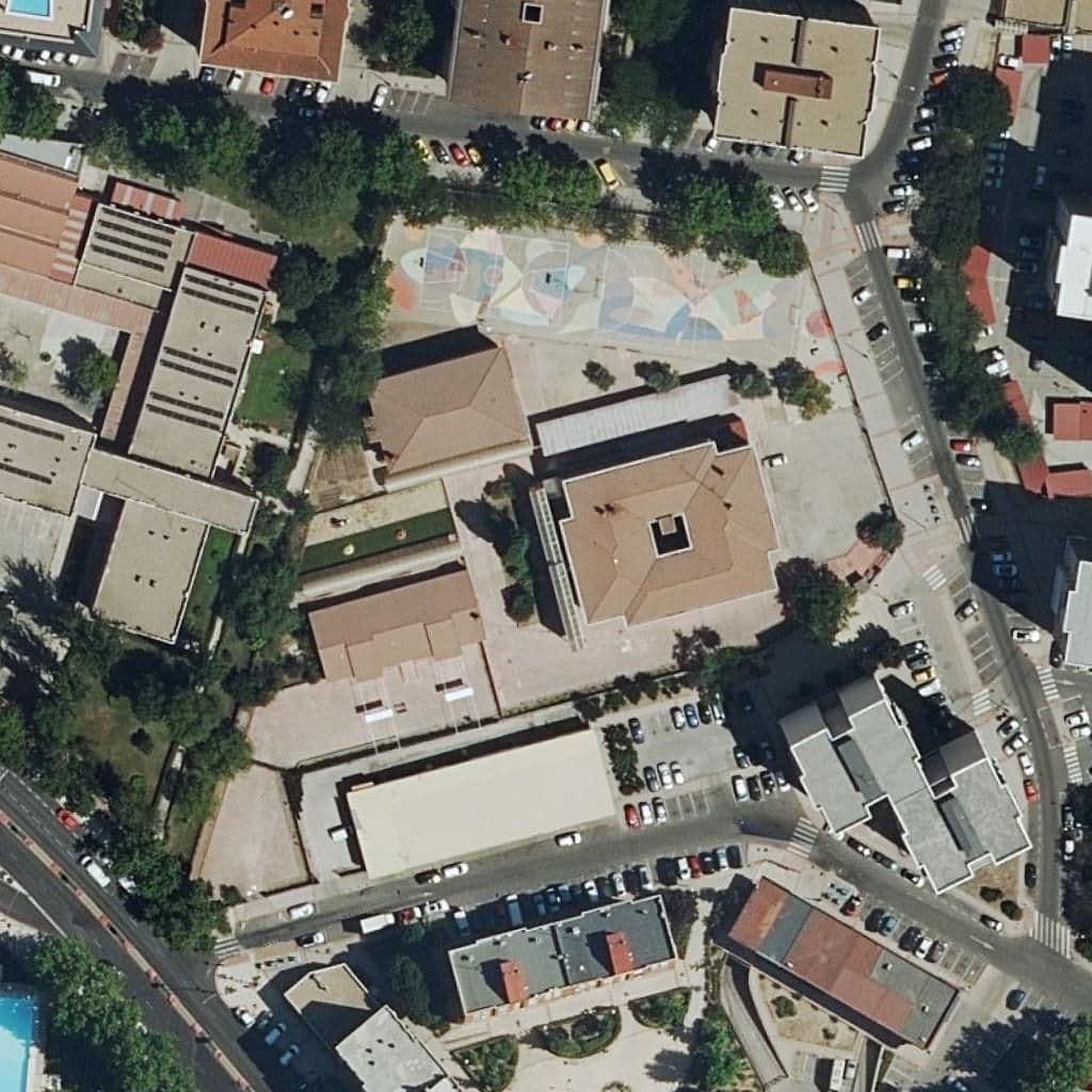 Aerial view of the grounds of Pablo Neruda
