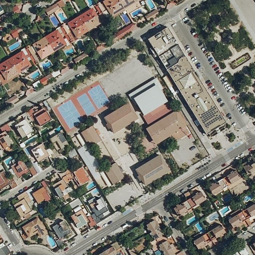 Aerial view of the grounds of Victoria Kent