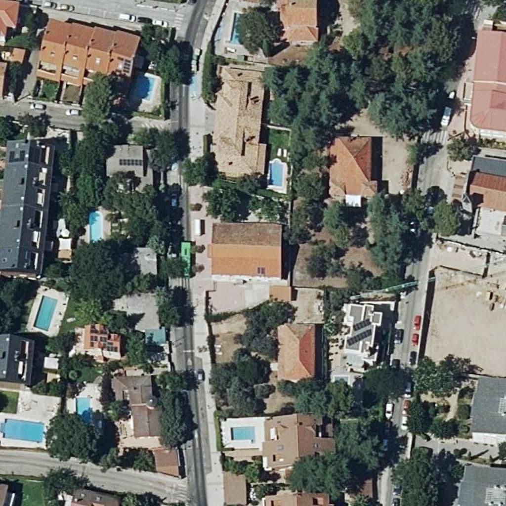 Aerial view of the grounds of Torrelodones