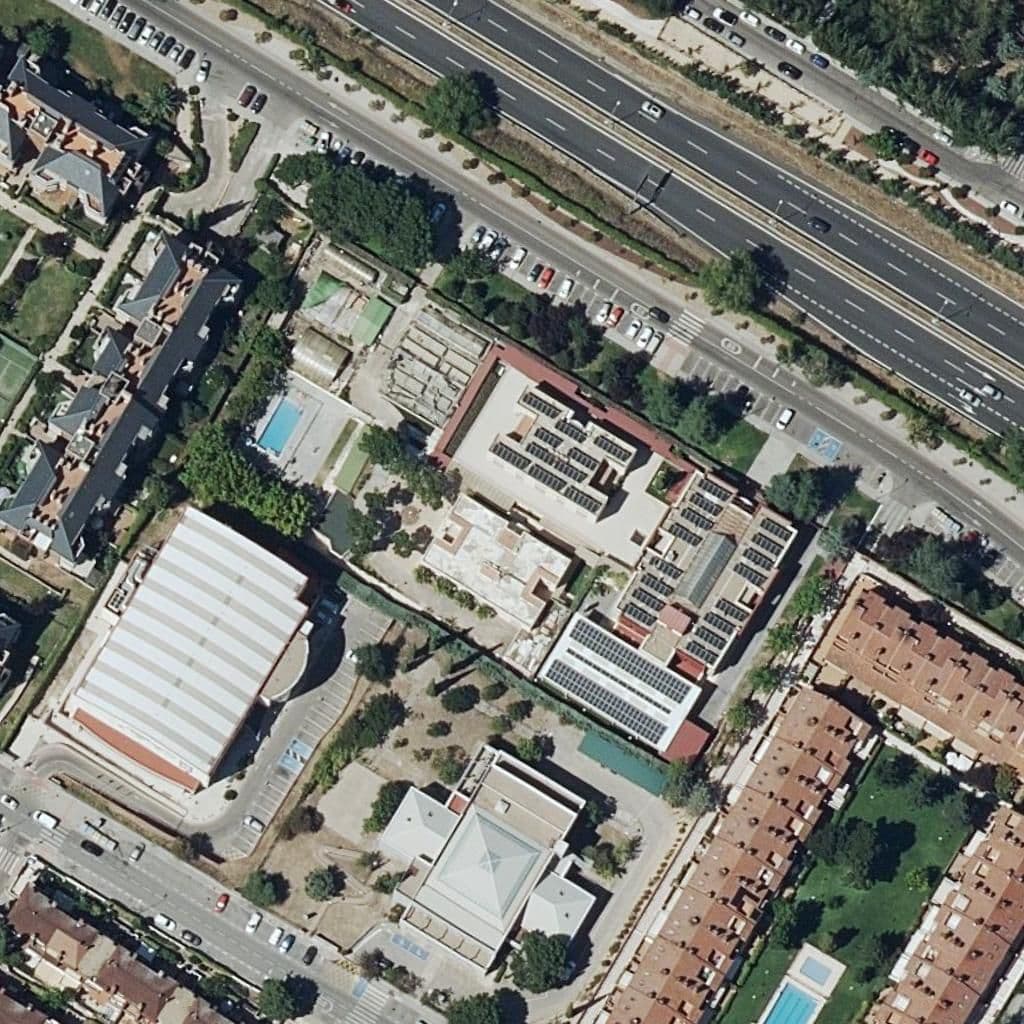 Вид згори на територію школи «Nuevo Horizonte»