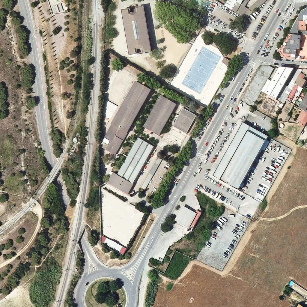 Aerial view of the grounds of Institut De Mollet Del Vallès