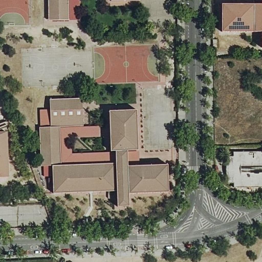 Aerial view of the grounds of Octavio Paz