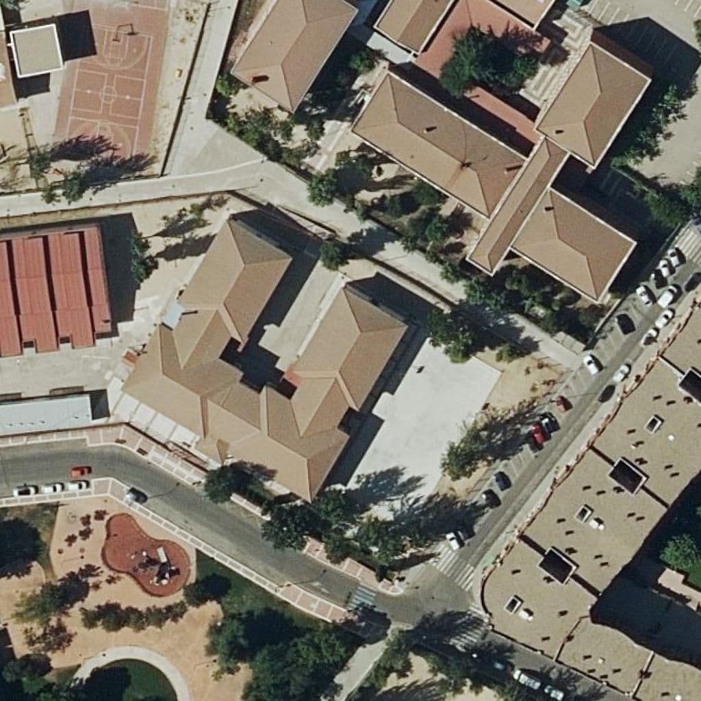 Aerial view of the grounds of La Laguna
