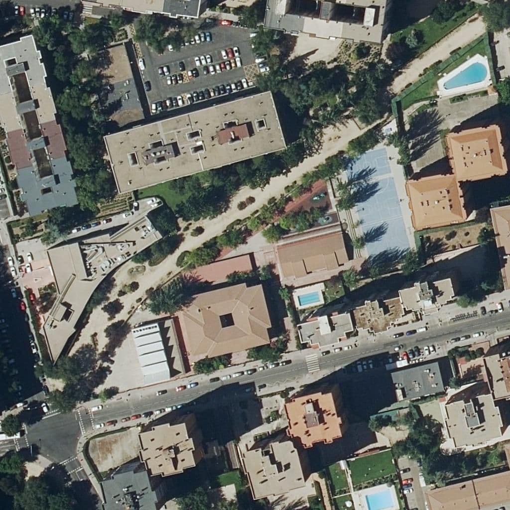 Aerial view of the grounds of Camilo Jose Cela
