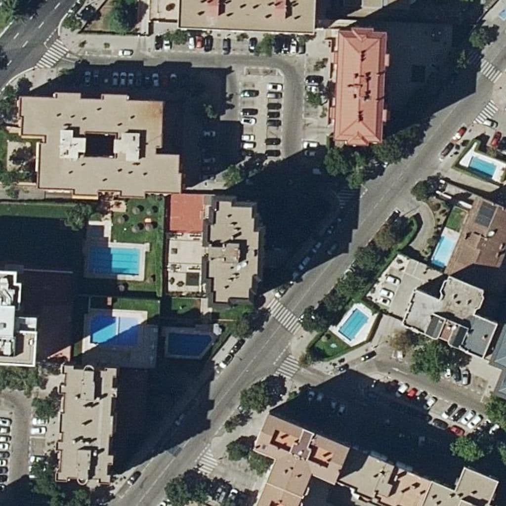 Aerial view of the grounds of Andana