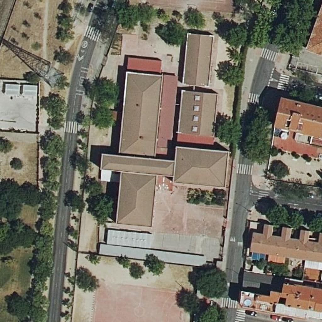 Aerial view of the grounds of Antonio Lopez García