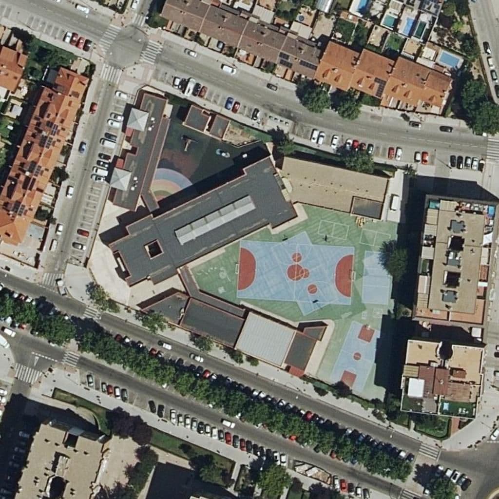 Aerial view of the grounds of Alhucema