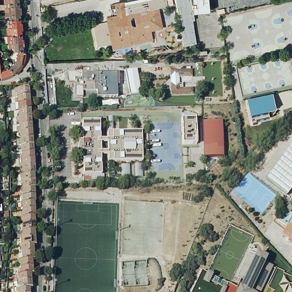 Aerial view of the grounds of Areteia
