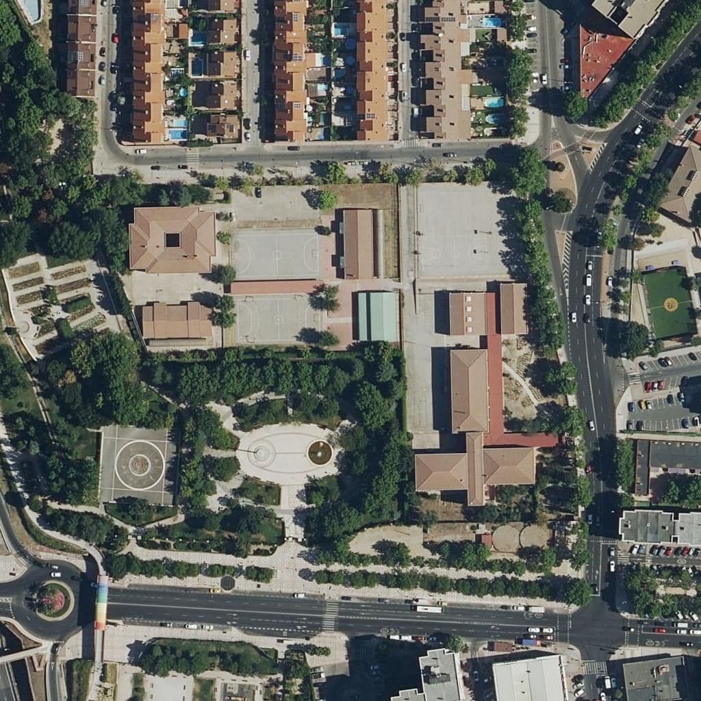 Aerial view of the grounds of Africa