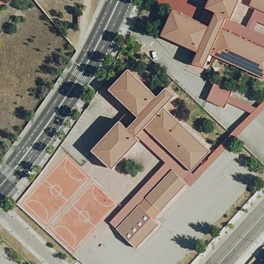 Aerial view of the grounds of Antonio De Nebrija