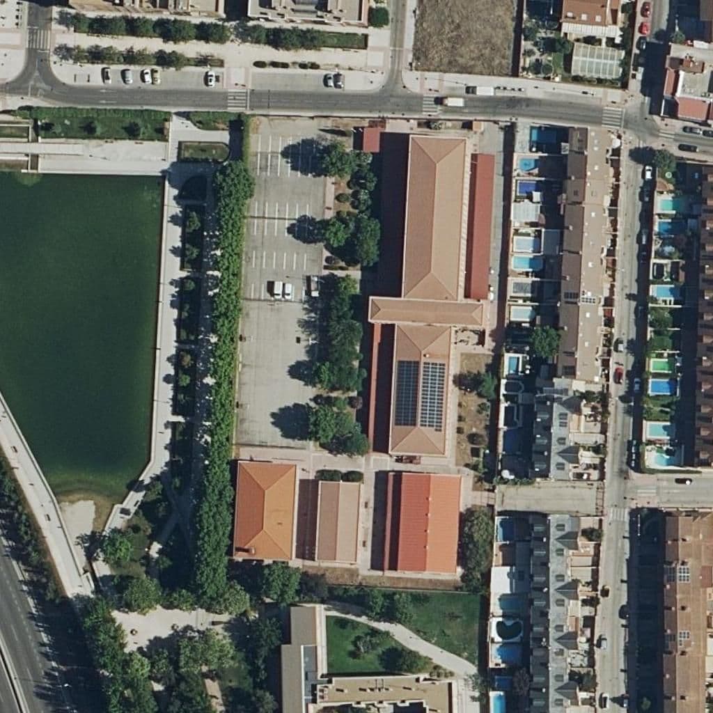 Aerial view of the grounds of Federica Montseny