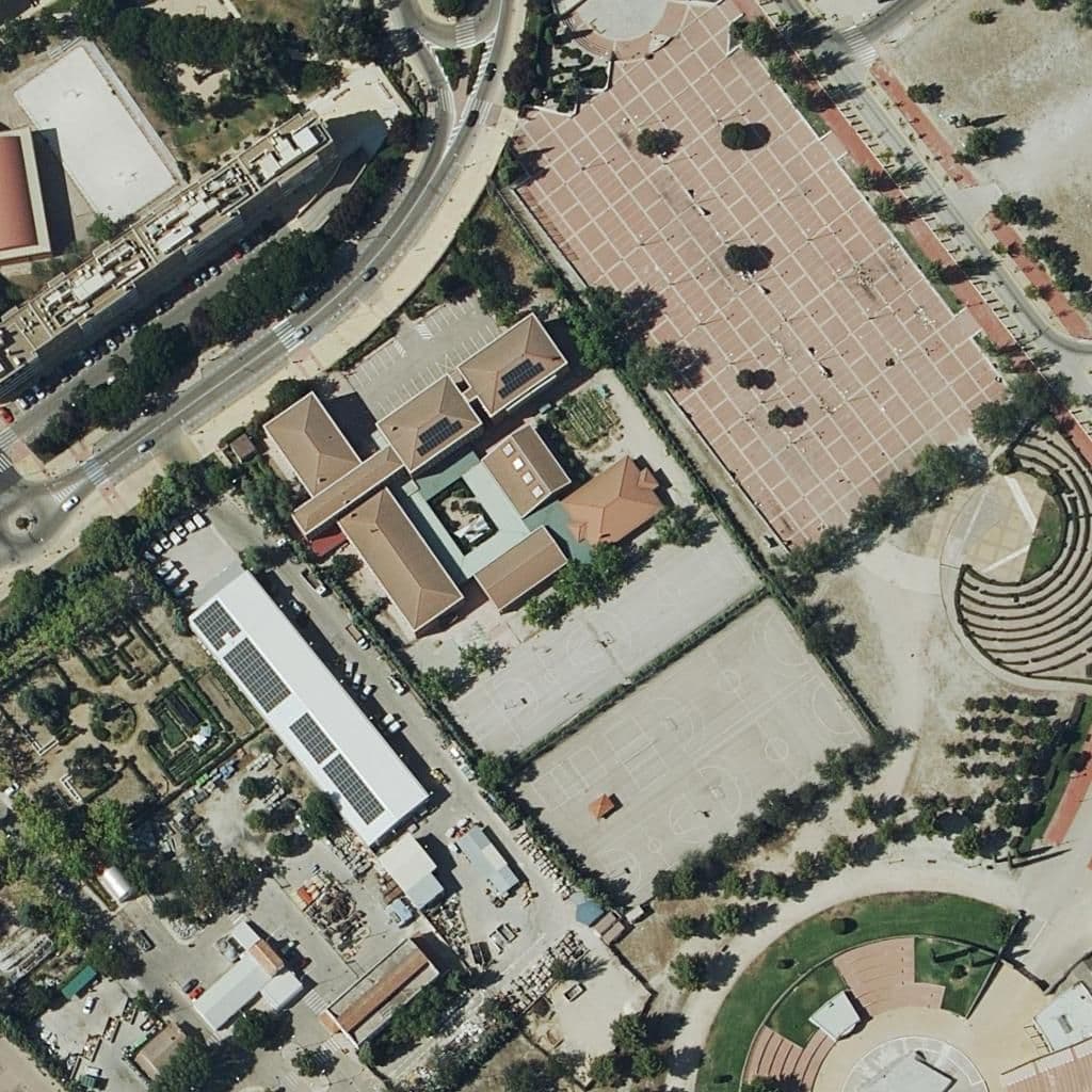 Aerial view of the grounds of Pablo Picasso