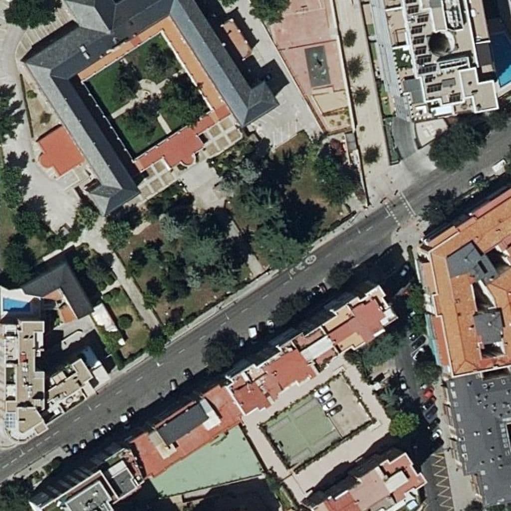 Aerial view of the grounds of C.de Epa Julian Besteiro