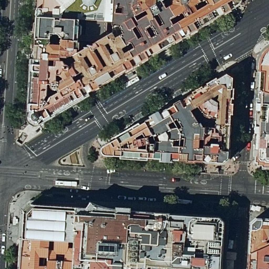 Aerial view of the grounds of Academia Manjon-C.de Epa