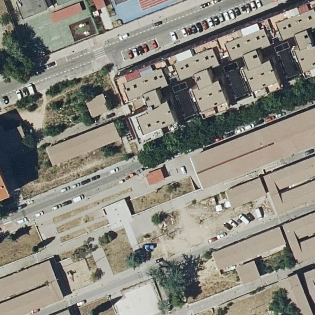 Aerial view of the grounds of El Angelus