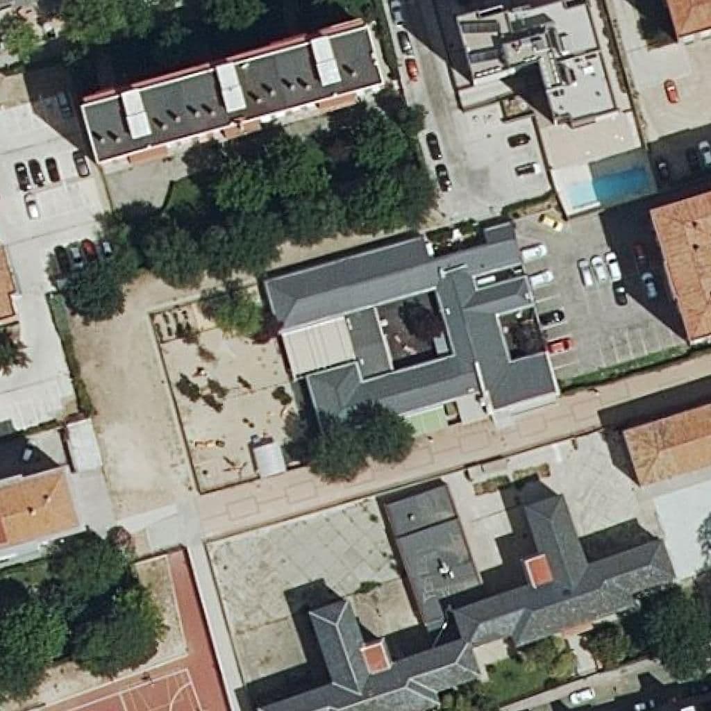 Aerial view of the grounds of Las Maravillas