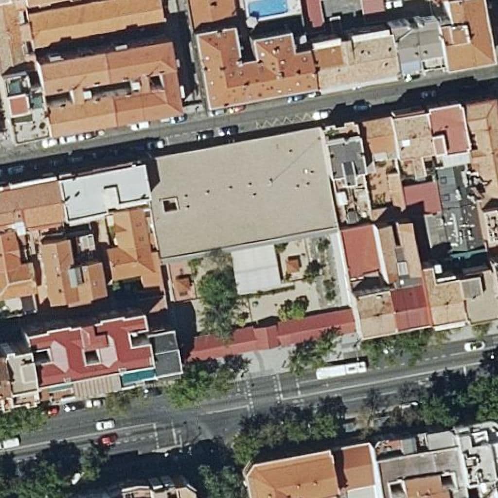 Vista aérea del recinto de El Pilar