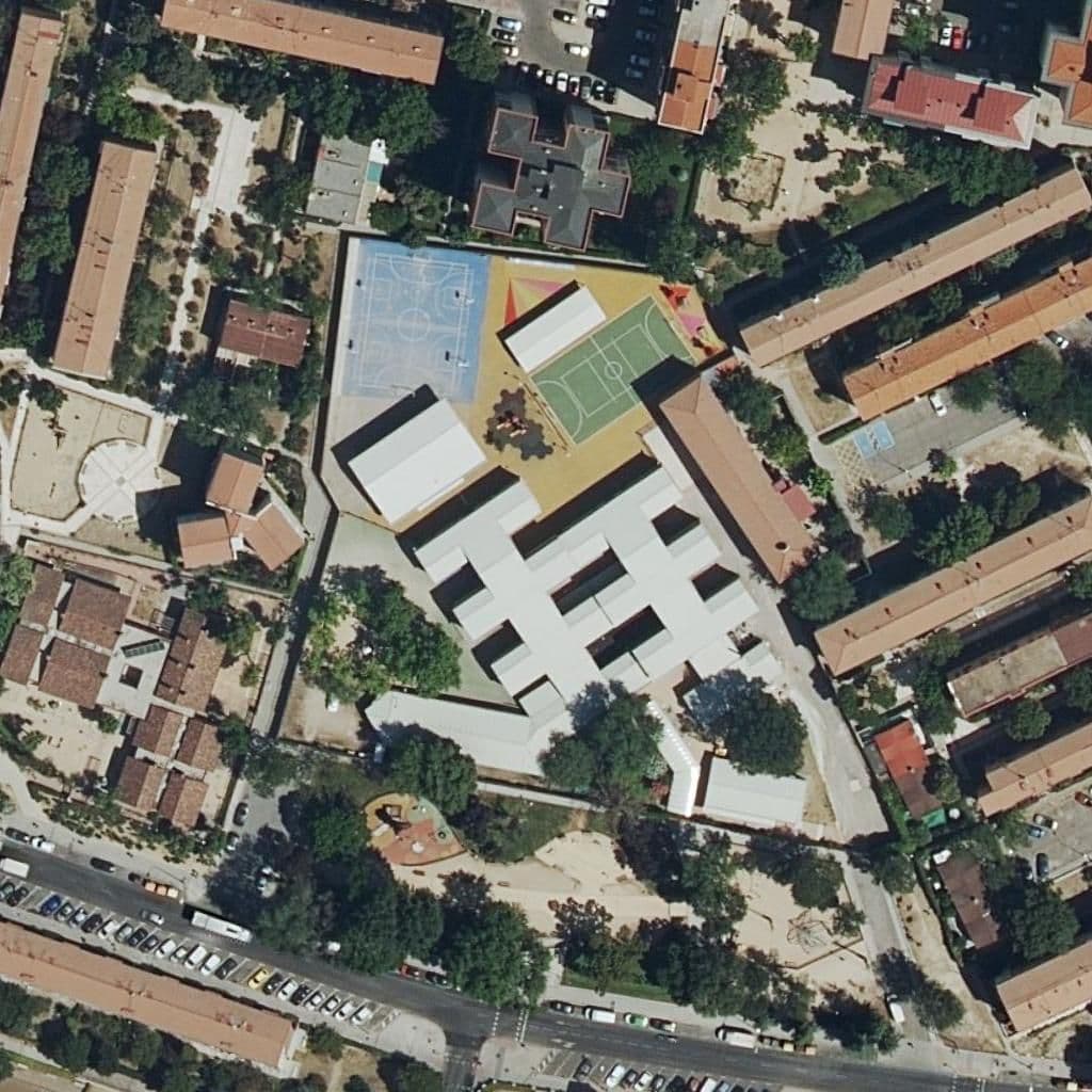 Aerial view of the grounds of Valle De Oro