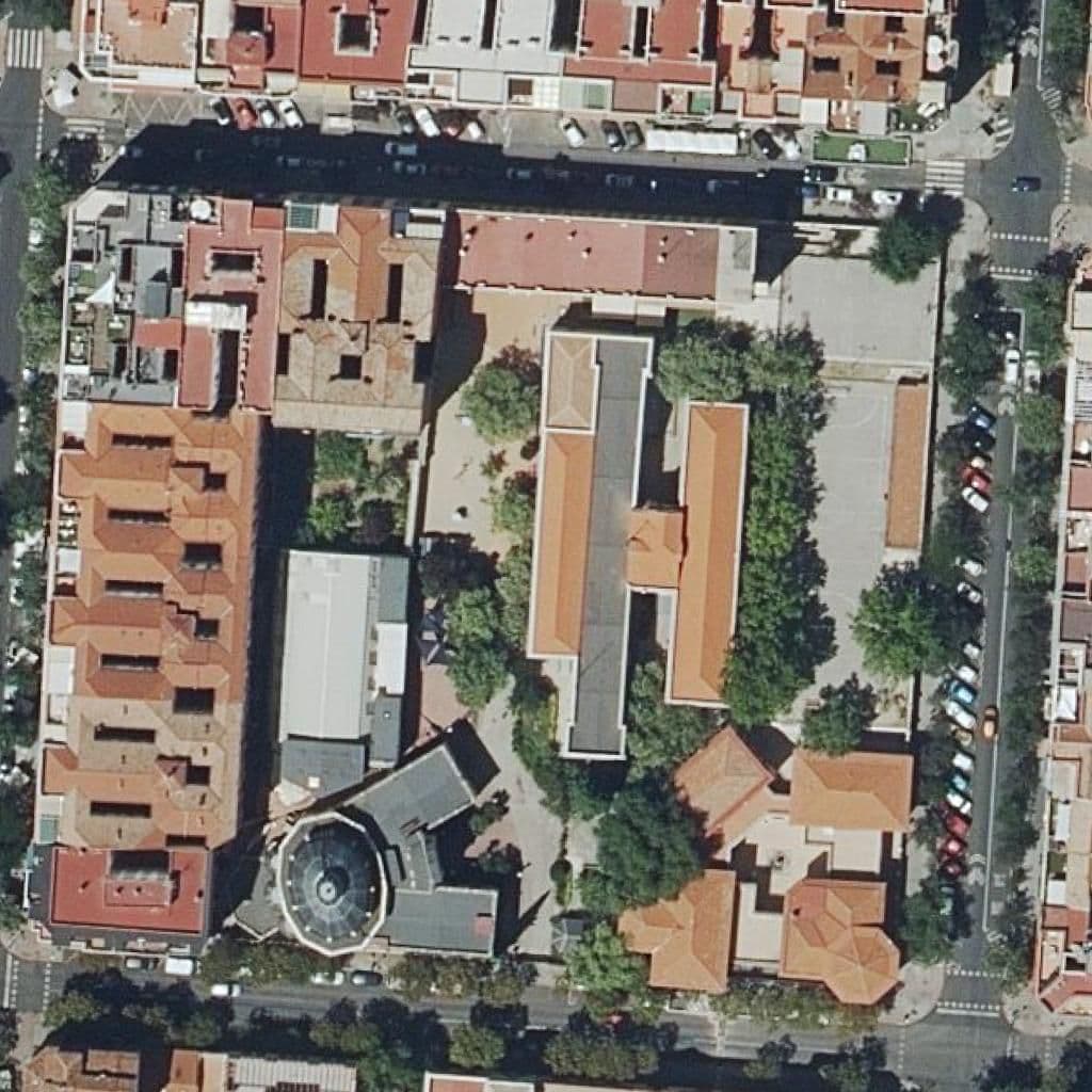 Aerial view of the grounds of Vallehermoso