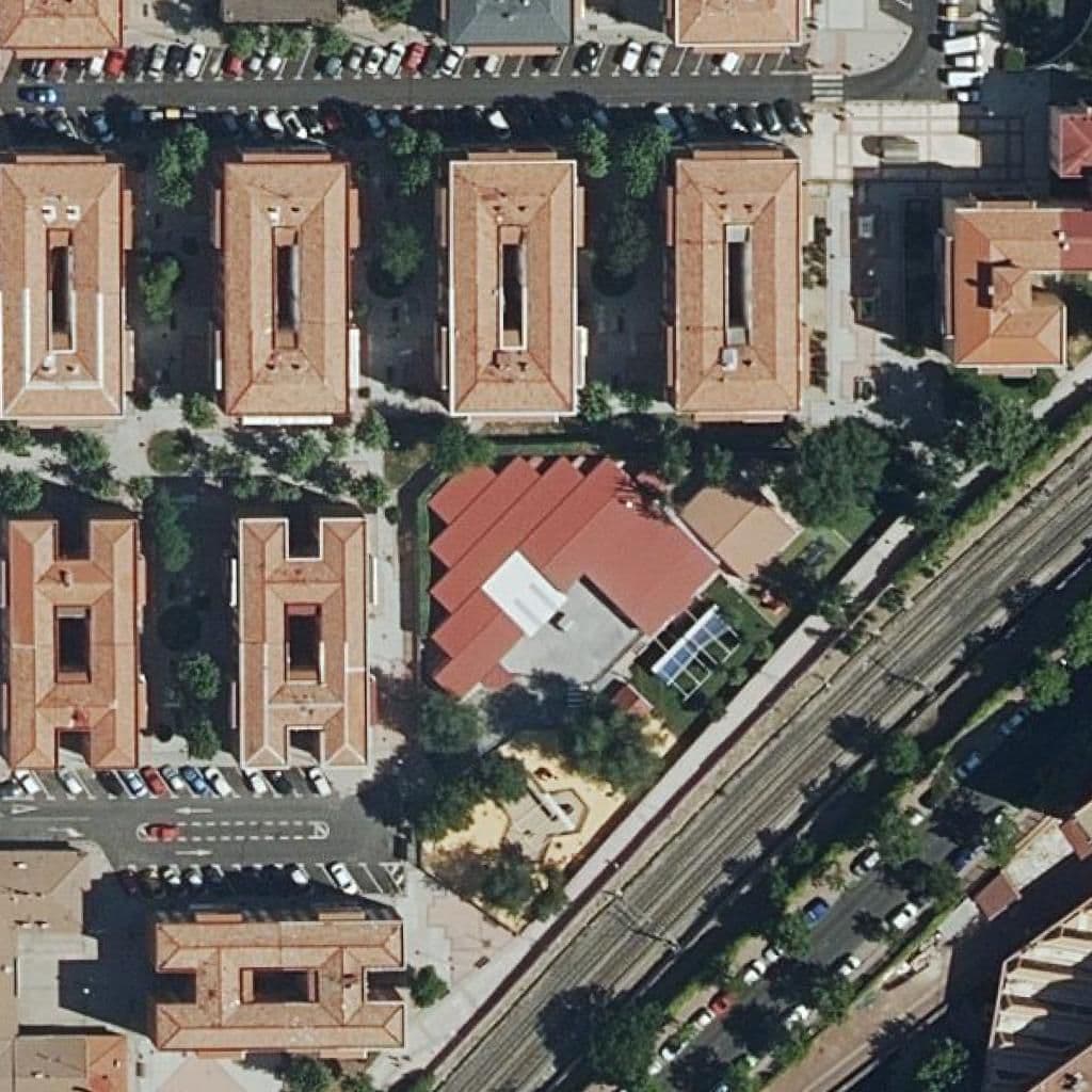 Aerial view of the grounds of Jeromin