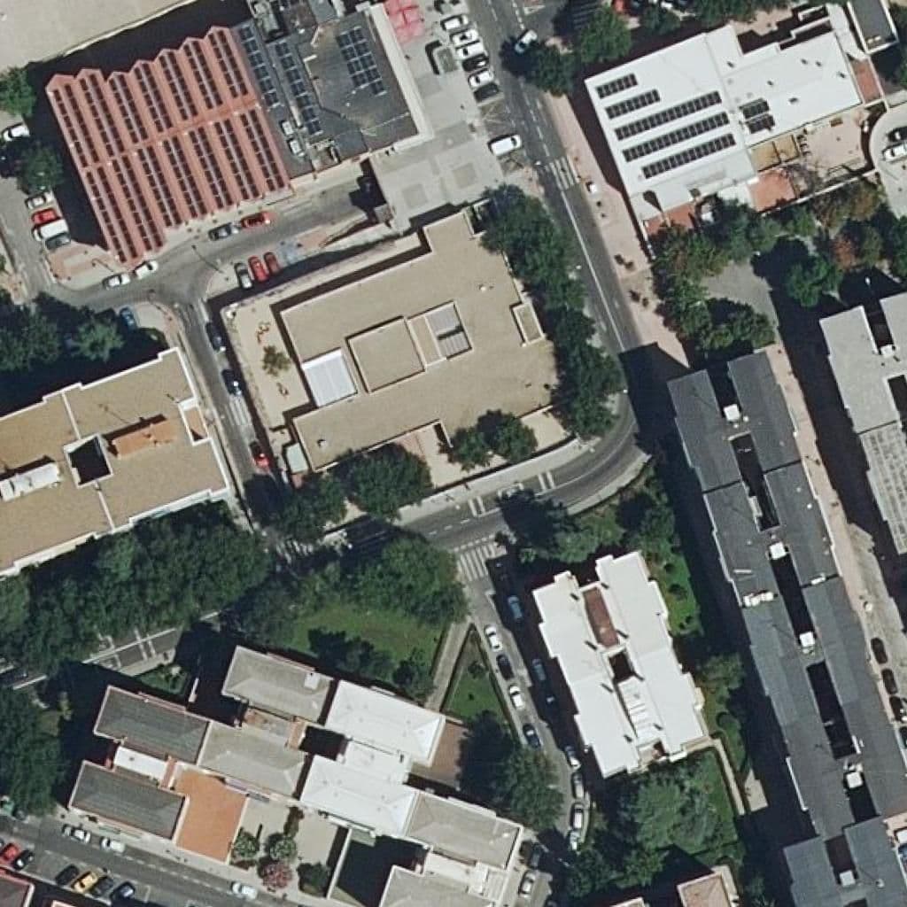 Aerial view of the grounds of El Pequeño Sauce