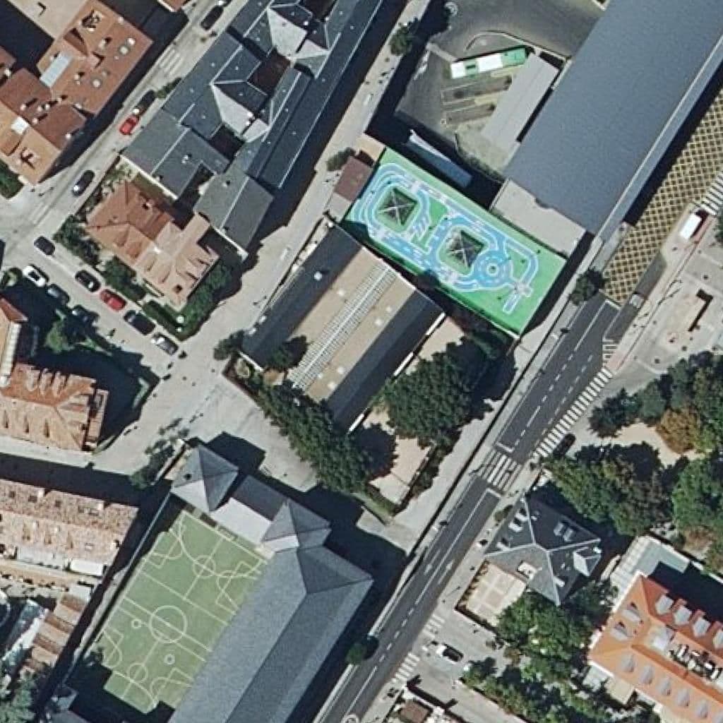 Aerial view of the grounds of Monte Abantos