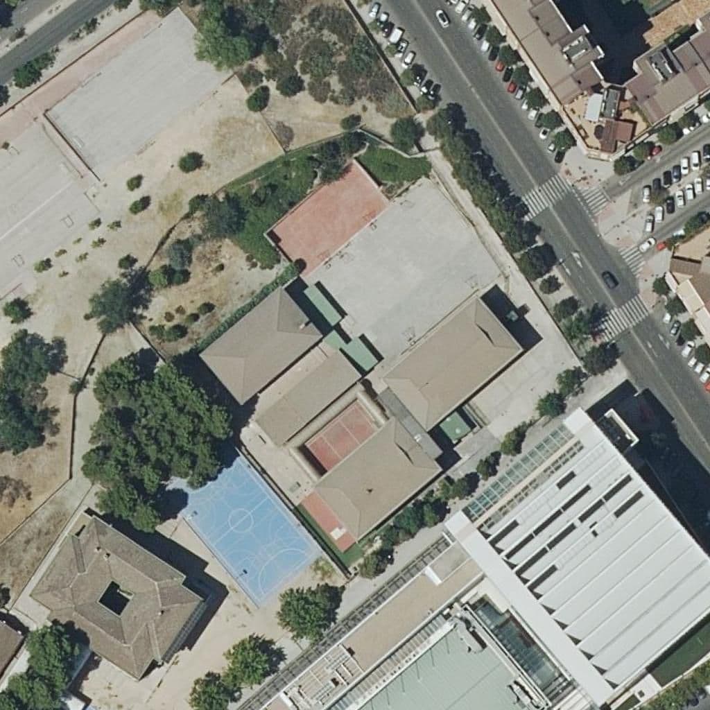 Aerial view of the grounds of Luis Garcia Berlanga