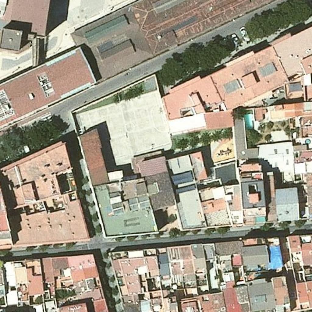 Вид сверху на территорию школы «Fedac-Sant Andreu»