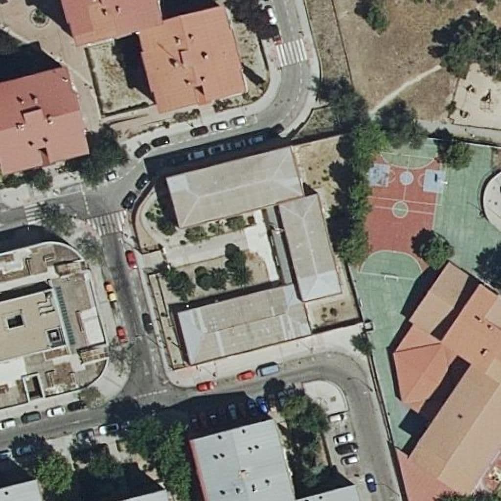 Вид сверху на территорию школы «Vallecas»