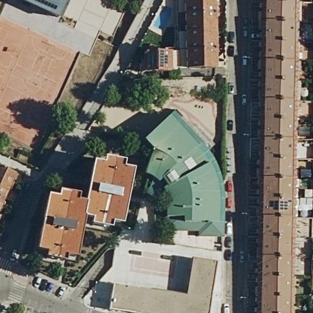 Aerial view of the grounds of Atenea