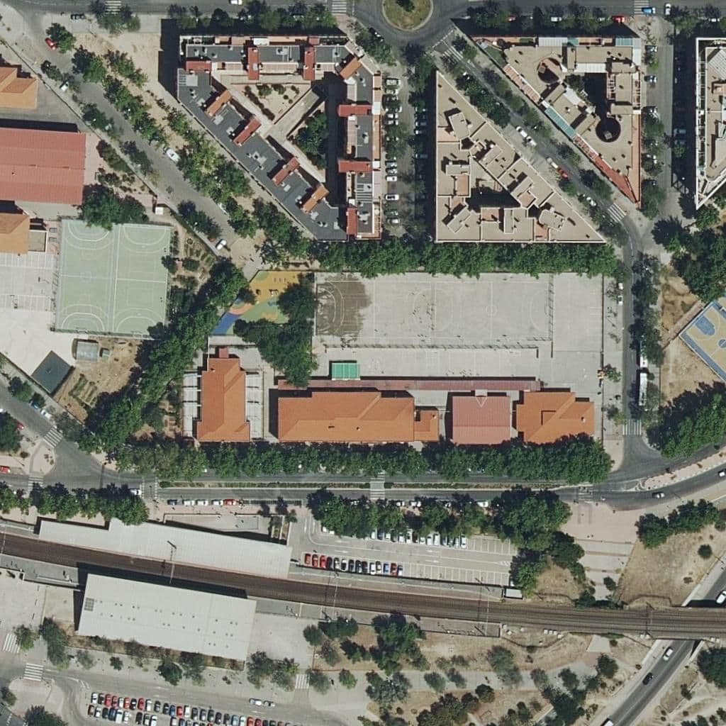 Aerial view of the grounds of Madrid-Sur