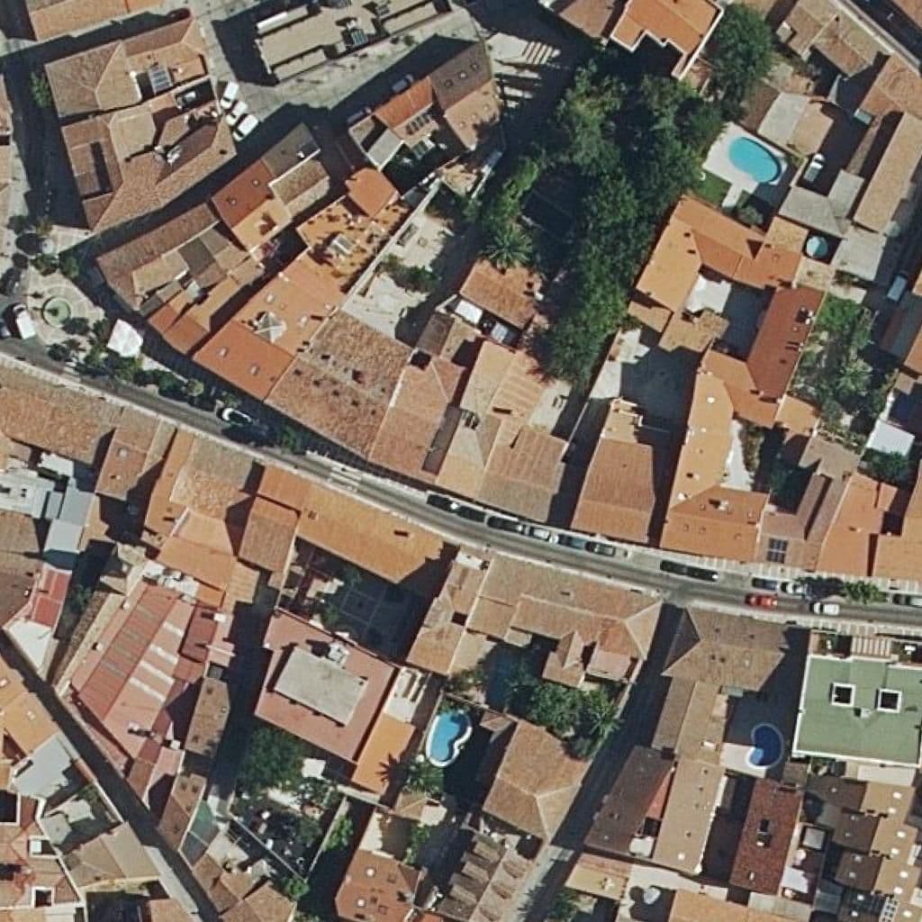 Aerial view of the grounds of Gloria Fuertes
