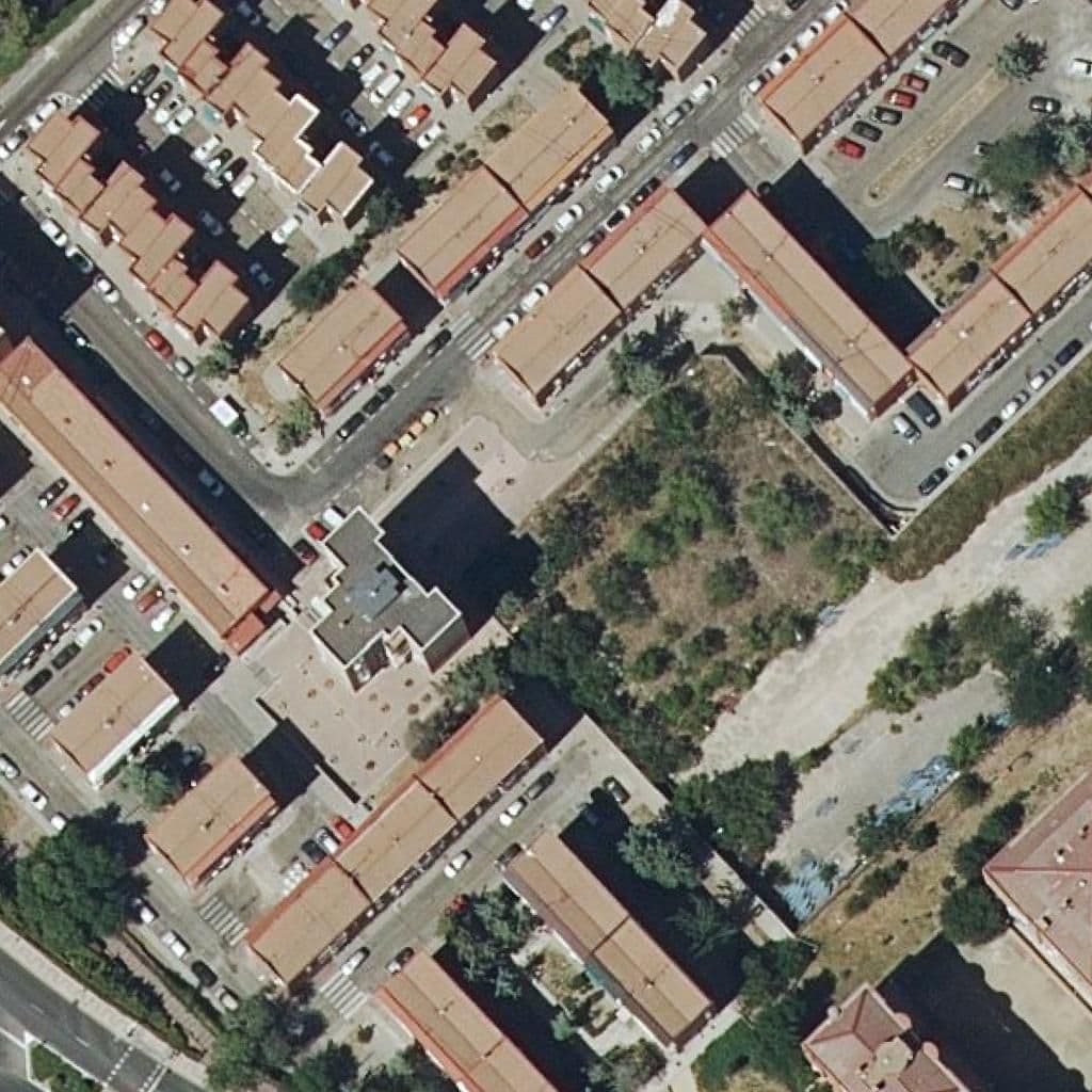 Aerial view of the grounds of Araya