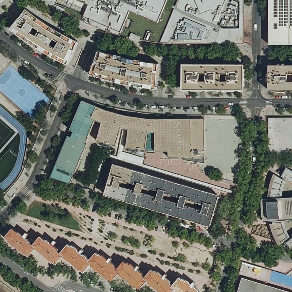 Вид згори на територію школи «Gsd Vallecas»