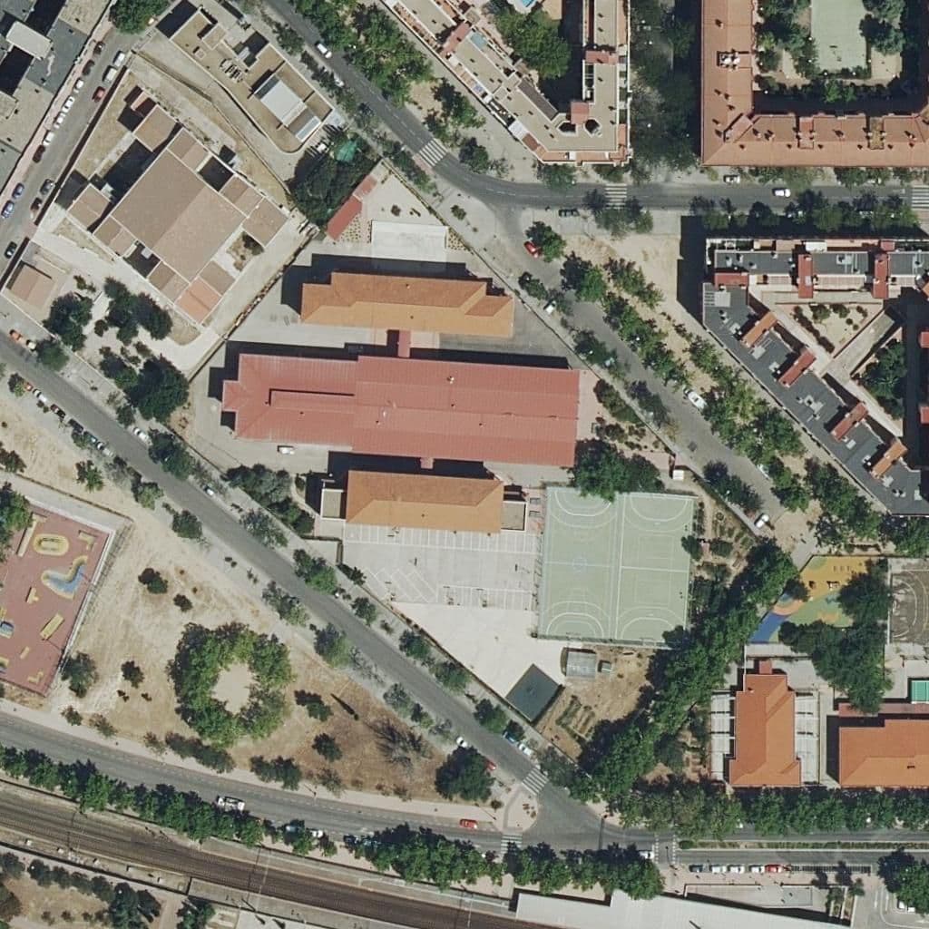 Вид згори на територію школи «Madrid-Sur»