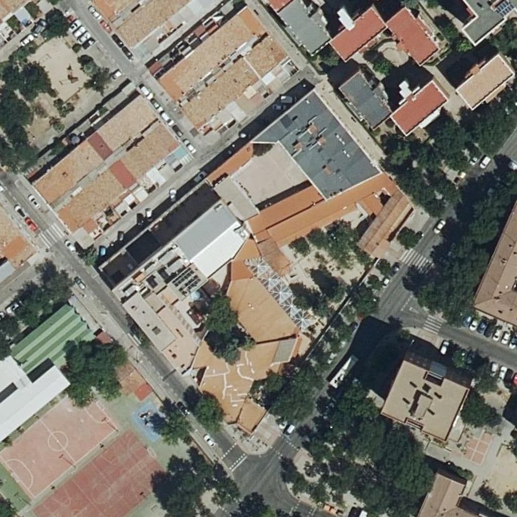 Aerial view of the grounds of Borja