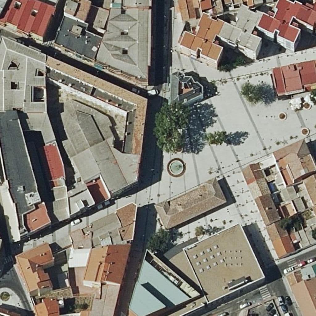 Aerial view of the grounds of Enrique Garcia Asensio