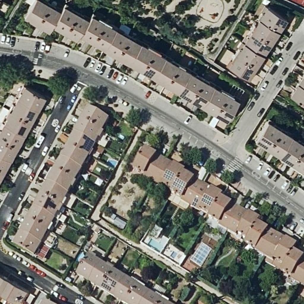 Aerial view of the grounds of Garabatos
