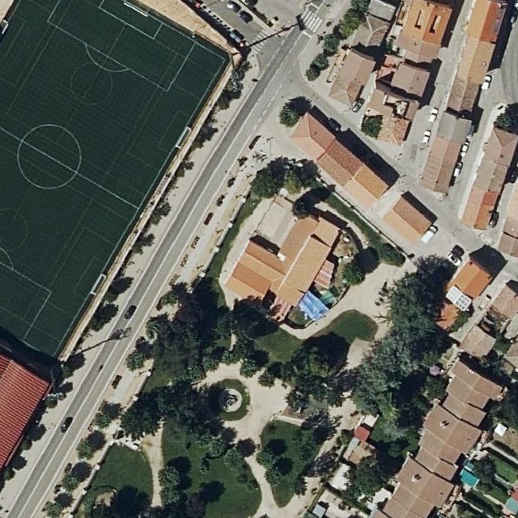 Вид сверху на территорию школы «El Parque»