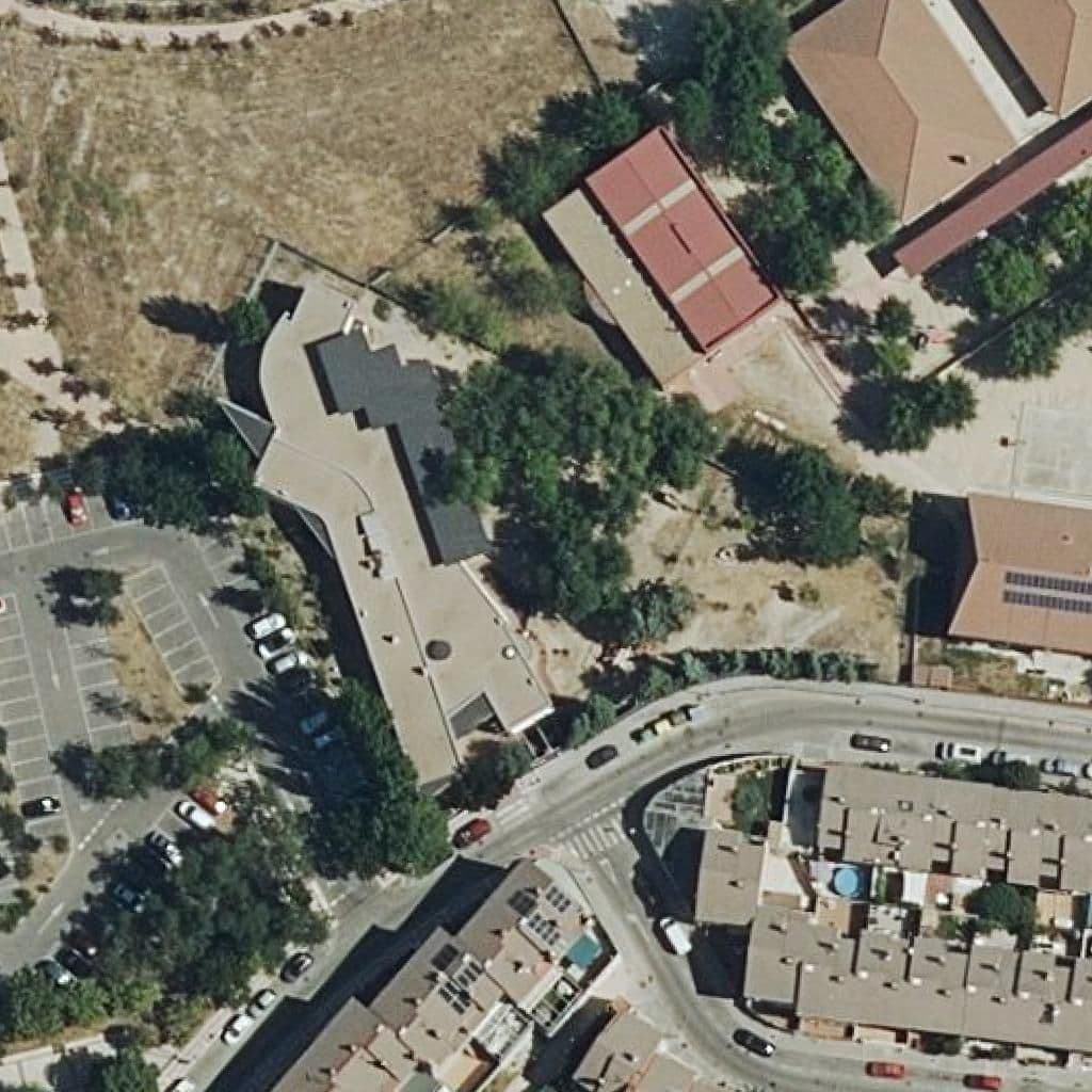 Aerial view of the grounds of La Luna