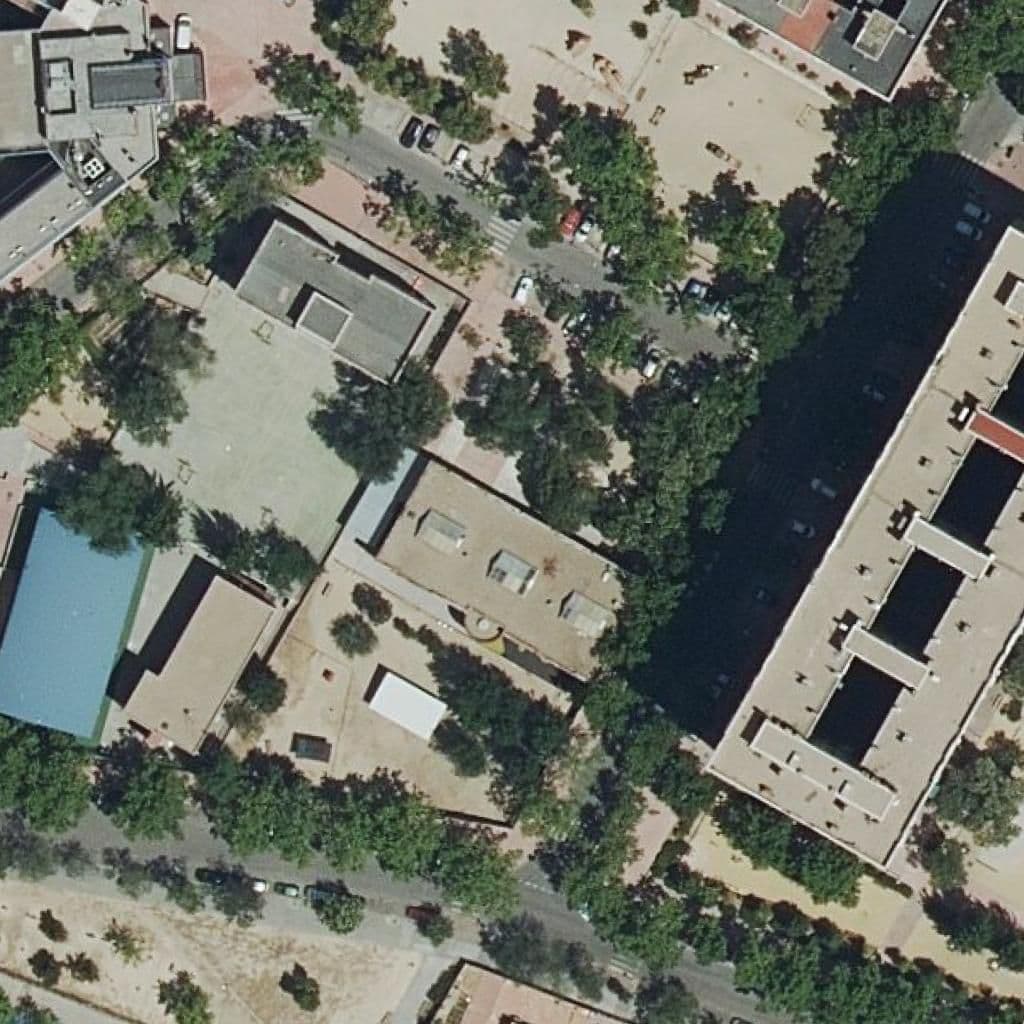 Aerial view of the grounds of Retamar